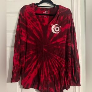 Torrid Tie-Dye Graphic Classic Fit Super Soft Long Sleeve Hoodie NWT Size 2